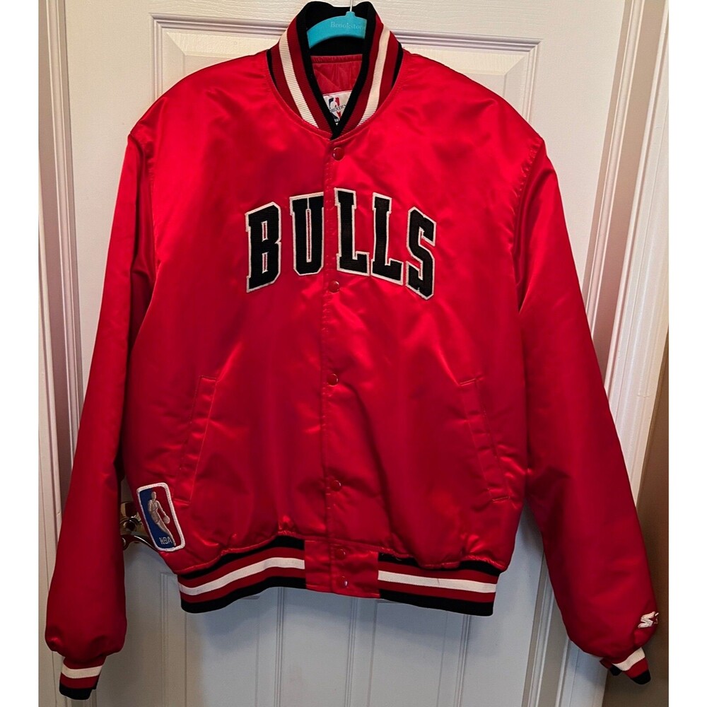 Chicago Bulls - NBA Authentics by Starter Satin Jacket Men's Size XL - Vintage